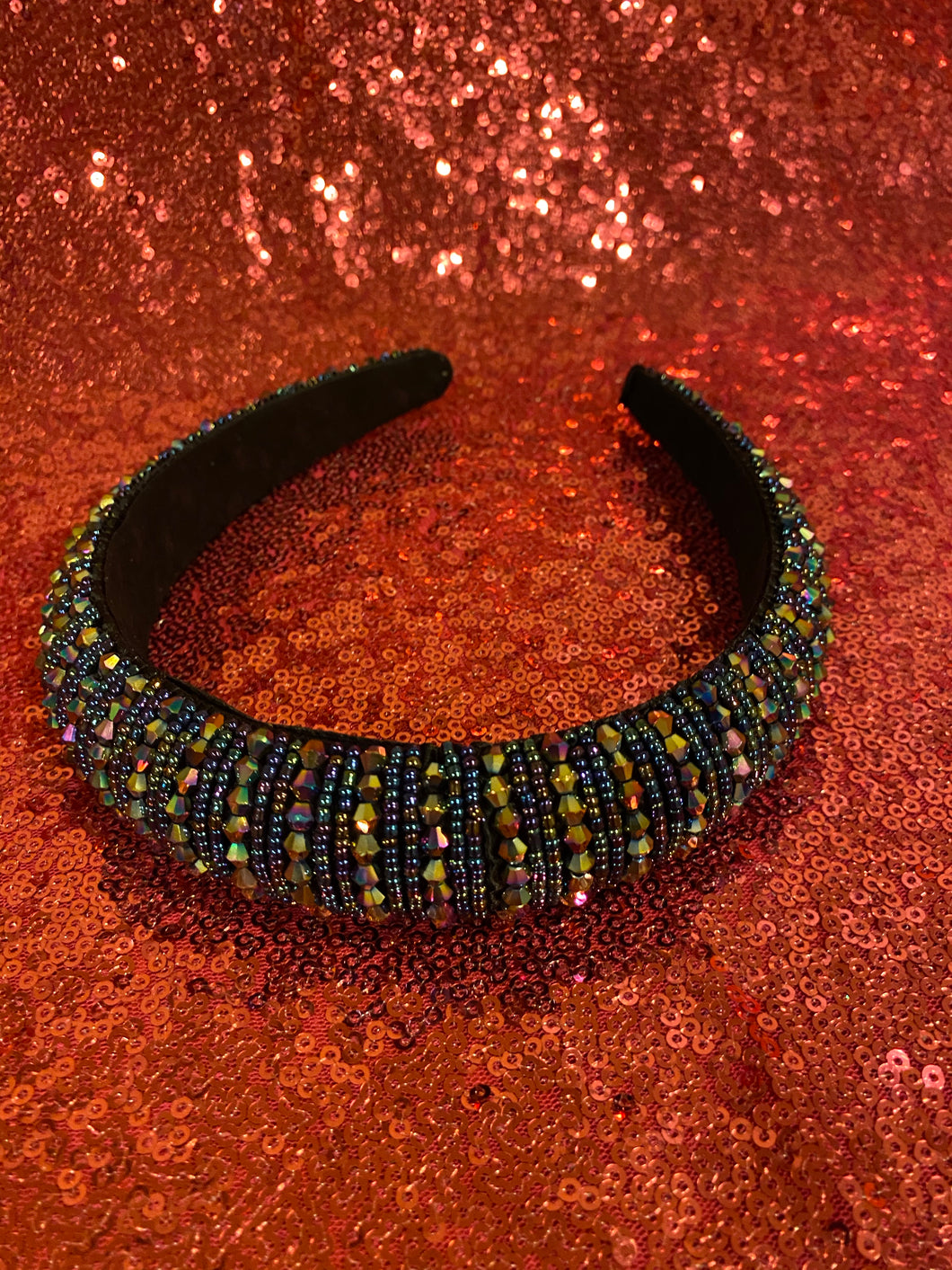 Blue Rainbow Bling Band