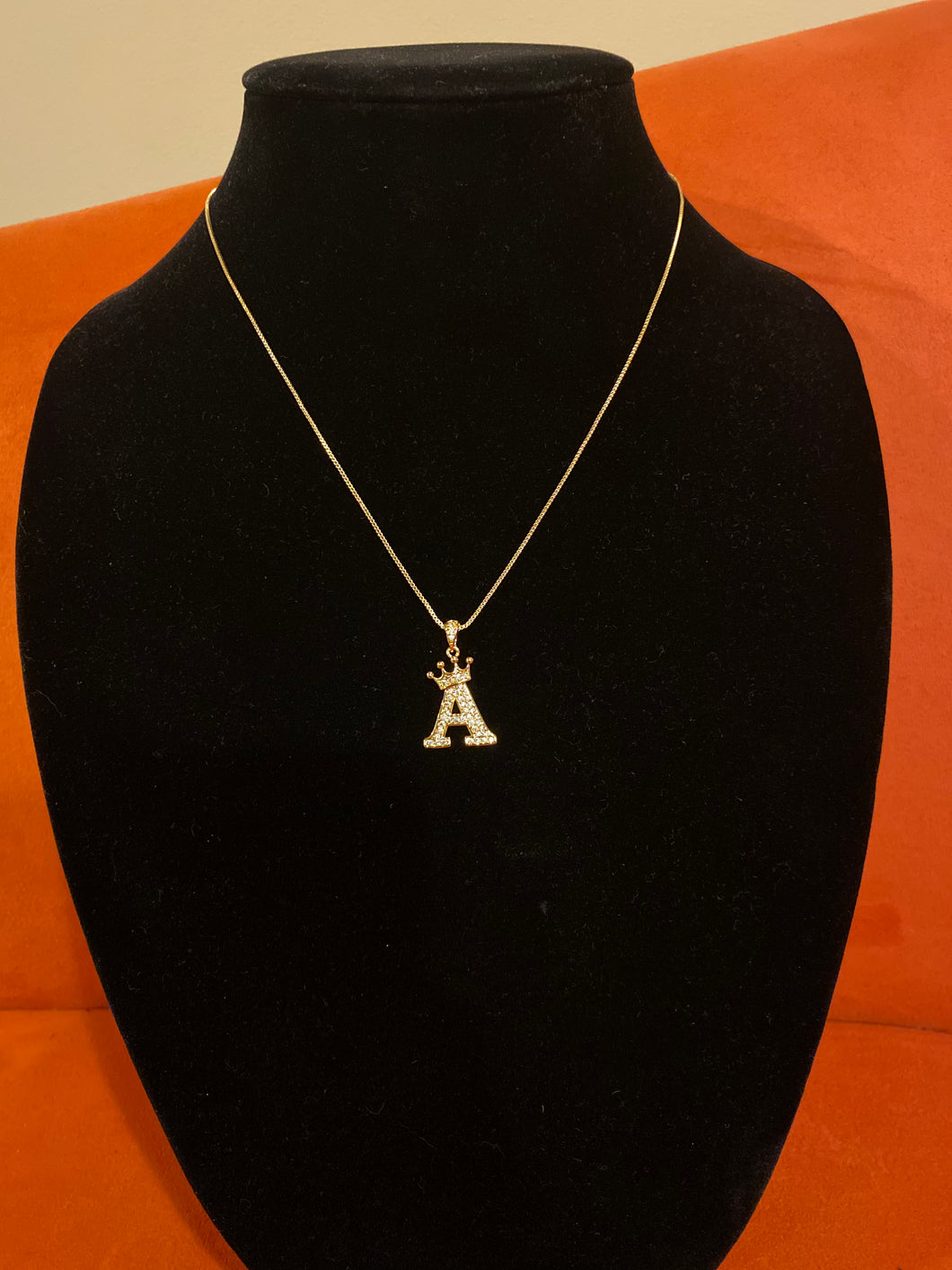 Crowned Initial Necklace