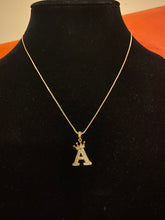 Load image into Gallery viewer, Crowned Initial Necklace
