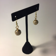 Load image into Gallery viewer, Gold and Bling Ball Earrings
