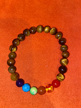 Load image into Gallery viewer, Pride Tiger Eyed Bracelet
