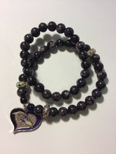 Load image into Gallery viewer, Baltimore Ravens beaded bracelets
