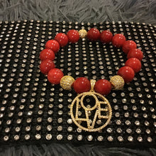 Load image into Gallery viewer, Red coral bracelets
