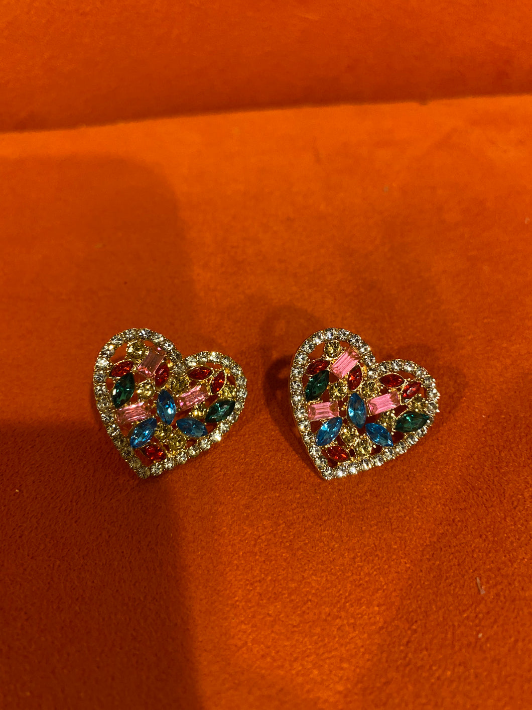 Rainbow Alloy Diamond Studs