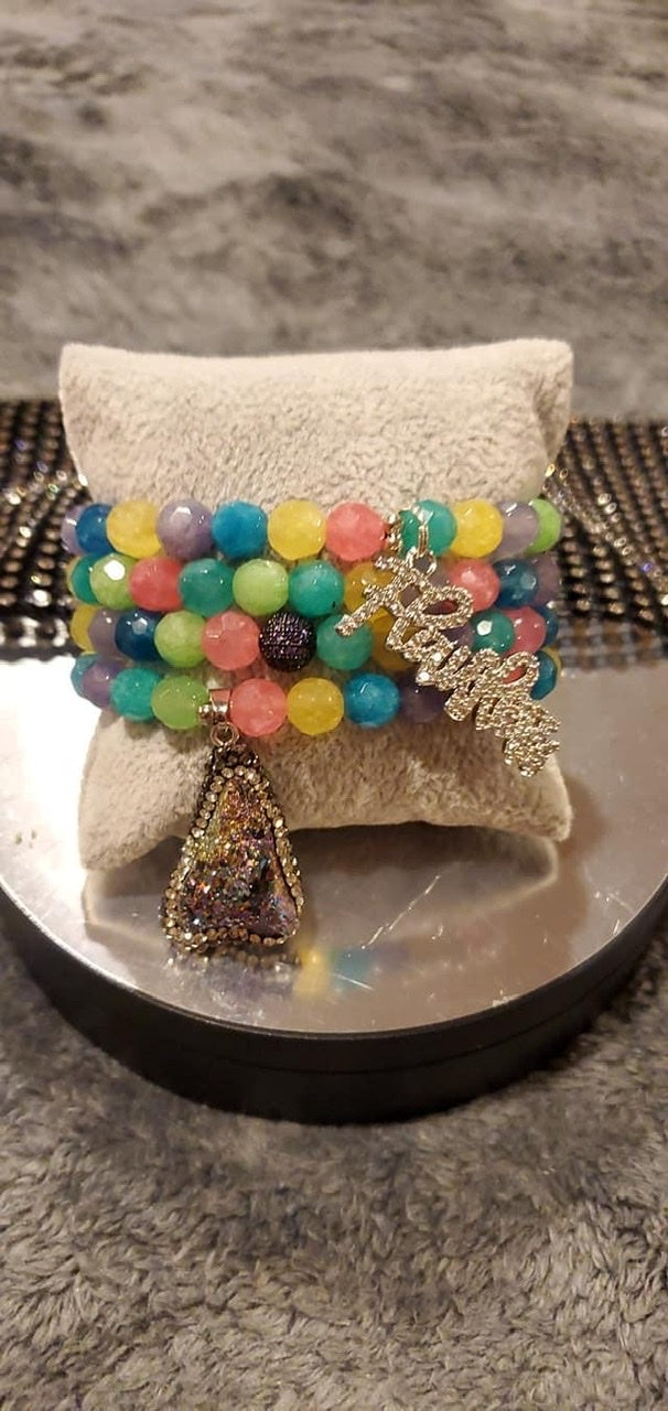 Multicolor jade “ Flawless “mini stacks