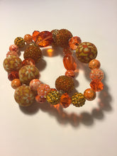 Load image into Gallery viewer, Orange chunky bracelets
