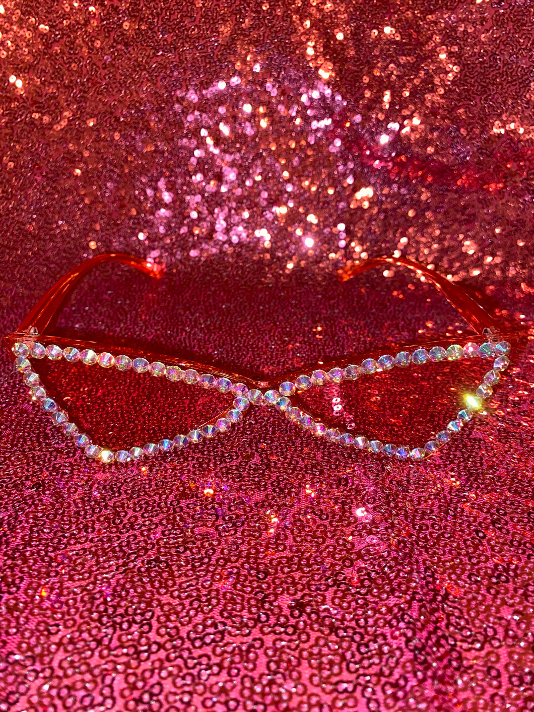 Pink Vintage Cat Eye Diamond Sunnies