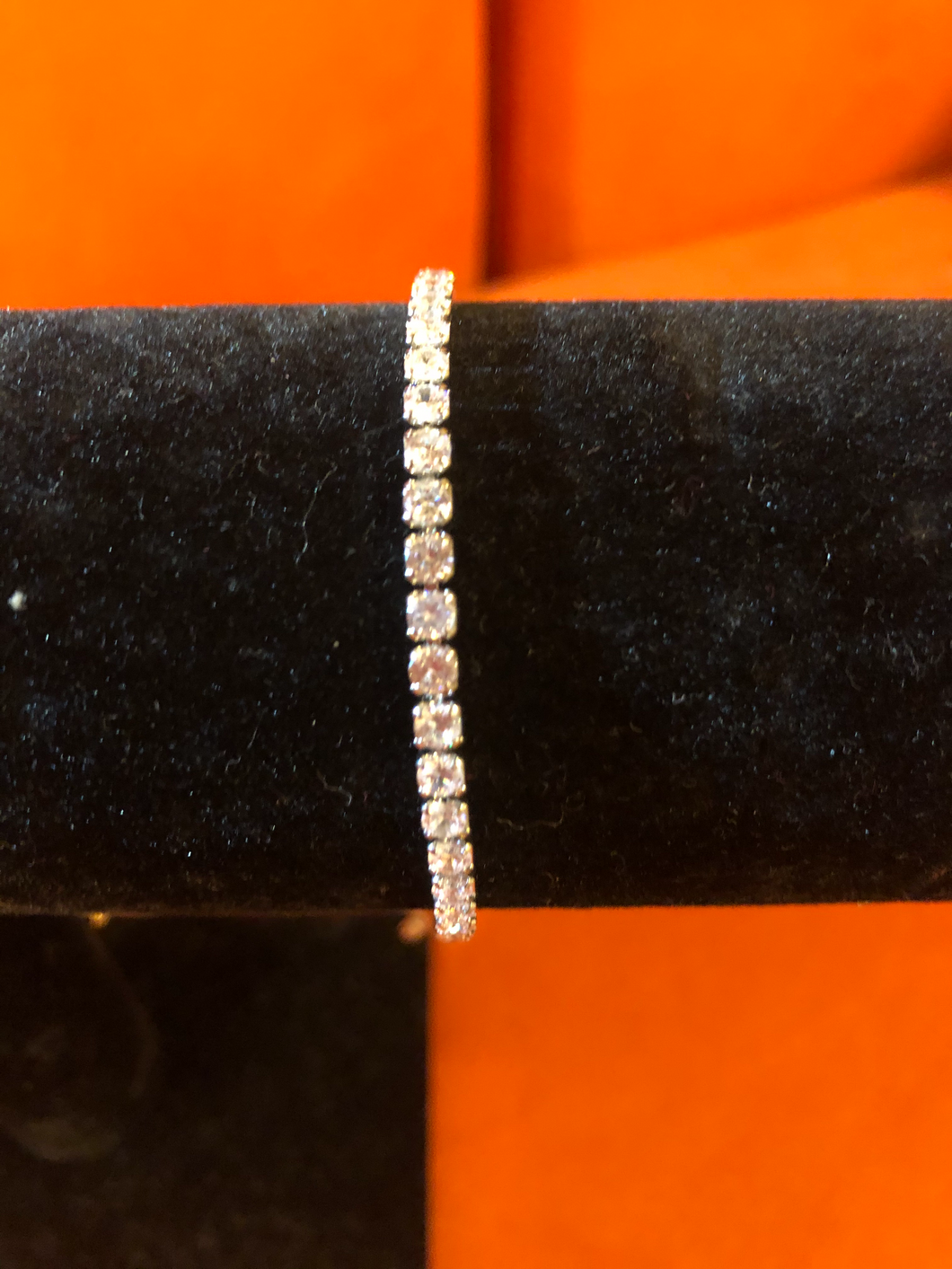 Adjustable Silver Rhinestone Bracelet – Alagra's Creations